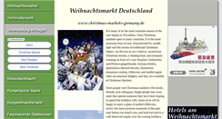 Desktop Screenshot of christmas-markets-germany.de