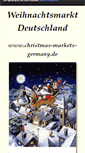 Mobile Screenshot of christmas-markets-germany.de