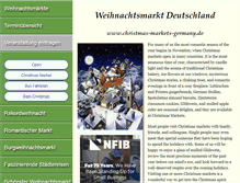 Tablet Screenshot of christmas-markets-germany.de